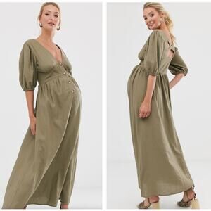 ASOS Olive Maxi Dress
